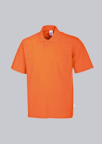 BP 1612-181-85-4XL Unisex-Poloshirt, 1/2 Ärmel, Polokragen mit Knopfleiste, 70 cm, 220,00 g/m² Stoffmischung, orange, 4XL