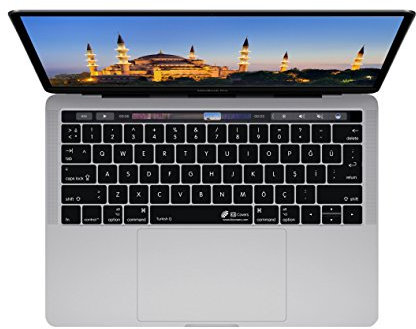 Turkish QWERTY ISO Keyboard Cover for MacBook Pro with Touch Bar (Late 2016)
