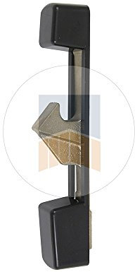 Gâche avec capot composite pour serrure en applique à pêne levant. - Blanc 9016