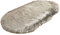 HotYou Faux Lammfell Schaffell Teppich Ellipse Kunstfell Dekofell Lammfellimitat Teppich Longhair Fell Nachahmung Wolle Bettvorleger Sofa Matte,Grau,60 * 120CM