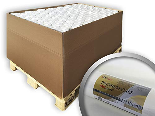 Renoviervlies PROFHOME PremiumVlies 150 g Profi-Malervlies Glattvlies Vlies-Gewebe überstreichbar 1 Pal. 2000 qm 80 Rol. FSC® MIX CREDIT Nr. TSUD-COC-001718-KR