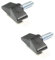 2X Flügelschrauben mit Gewindebolzen M4 M5 M6 Kunststoff Stahl T-Griffe Schraube 4MM 5MM 6MM UNIVERSAL MUTTERN Schwarz (M4x10)