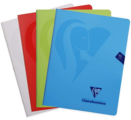 Clairefontaine 303740C - Heft Mimesys 17 x 22cm, 48 Blatt, blanko, 1 Stück, farbig sortiert