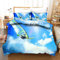 FANSU Bettbezug Bettwäsche Set Mikrofaser 3D Surfen Bedrucktes Bettwäsche-Set Kopfkissenbezug Bettbezug mit Reißverschluss Schließung (135x200cm (2pcs),Windsurfen)