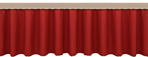 artex deko Landhaus-Querbehang Fanni rot mit Reihband Kollektion Fanni 40 x 400 cm für den gemütlich-rustikalen Landhaus-Stil