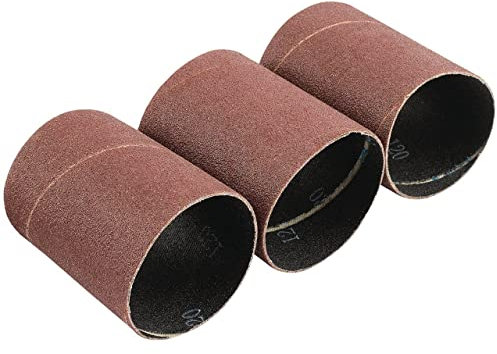 Draper 93354 93354 Lot de 3 manchons abrasifs en oxyde d'aluminium grain 120 45 x 60 mm