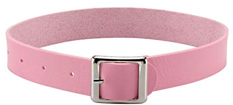 JJDreams Retro Choker Schwarz PU Leder Halsband Damen Simple Choker Gothic Choker Schnalle Halsreif