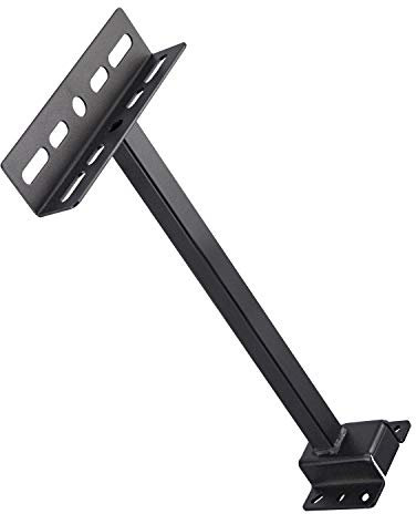 Popp® Brazo de sujeción Hierro Porta Foco 30CM para proyectores LED es Ideal para Ampliar y Extender la luz de los focos Exteriores en Espacios Exteriores (30CM)