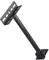 Popp® Brazo de sujeción Hierro Porta Foco 30CM para proyectores LED es Ideal para Ampliar y Extender la luz de los focos Exteriores en Espacios Exteriores (30CM)
