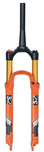 TYXTYX Forcella MTB per Bicicletta 26 27,5 Pollici Arancione 140 mm Sospensione da Viaggio 1-1/8Lega Ultraleggera 9 mm QR Unisex -0019