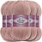 Alize 5 x 100g Cotton Gold Türkische Premium Wolle Baumwolle und Acryl Handstrickgarne | Garn | Yarn | Babywolle Strickgarn Akzente Accessoire Baby zum Häkeln Stricken Kleidung Schals (Powder | 161)