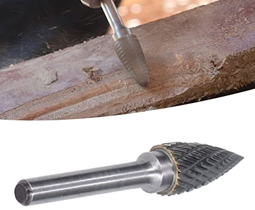 Lime Rotative à Tige de 6 Mm 2 Rainures Coupées en Forme D'arc Pointu Meuleuse Fraise en Carbure