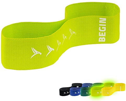 Pallid Falcon Mini Loop Bands aus Stoff | Widerstandsbänder in 5 Stufen | 100+ Übungen | Innovative Booty Bands für Funktionelles Training kleinerer Muskelgruppen | Gymnastikband
