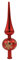 Gadpiparty Weihnachtsbaumspitze rote Weihnachtsbaumspitze dekorative Flaggenmast obere Kappe Ornament für draußen Indoor Winter Urlaub Baumdekoration