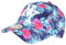 Hip Hop Honour Casquette Enfant Violette Fleurs Roses Tropicales Baseball NY Phuket de 7 a 12 Ans - Taille Unique - Violet
