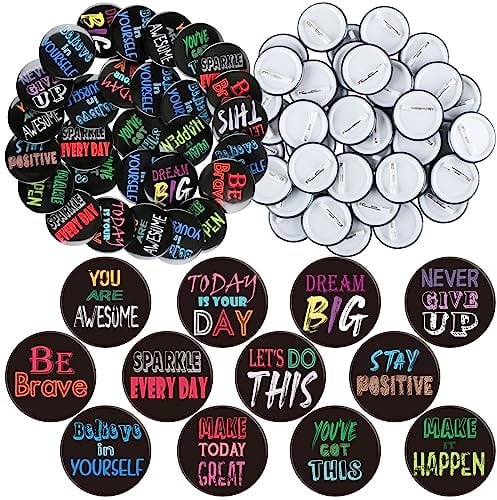 Yinkin 240 Pcs Button Pins, Classroom Rewards, Classic Style