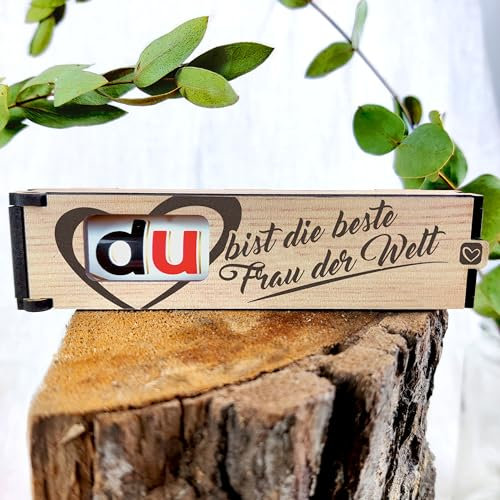 Du bist die beste Frau der Welt - Schokoriegel Geschenkbox inkl. Duplo - Beste Frau Der Welt Geschenk, Geschenke Für Frauen, Geburtstagsgeschenk Für Frauen, Frauen Geschenk, Frauen Geschenke