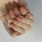 24pcs Short Square False Nails, Dark Nude Stick-on Solid Color Press-on Removable Glue-on Full Cover Fake Nails for Women Girls - Nail Art Accessories