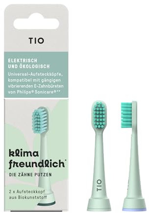 TIO: Aufsteckköpfe Elektrozahnbürste - Tiosonik kompatibel mit Philips Sonicare Zahnbürsten
