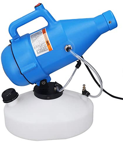 Spruzzatore elettrico ULV, 4,5 l, ULV, nebulizzatore elettrico, nebulizzatore a freddo, con cavo lungo 5 m, per casa, scuola, hotel, 8 – 10 m, spina UE 220 V