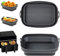 2 moules silicone pour friteuse air chaud/double zone : rectangulaires, pliables, antiadhésifs, résistants. Compatible Tefal, COSORI, Philips, etc.