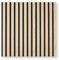 2 Stück 0,54m² / Lamellen 3d Paneele Holz Wandpaneele Deckenpaneele Dekoren/schalldämmung - PET Filz 6mm und MDF 9mm (11001C)