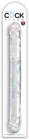 King Cock 18 Double Dildo, Clear, 46x4,3 cm