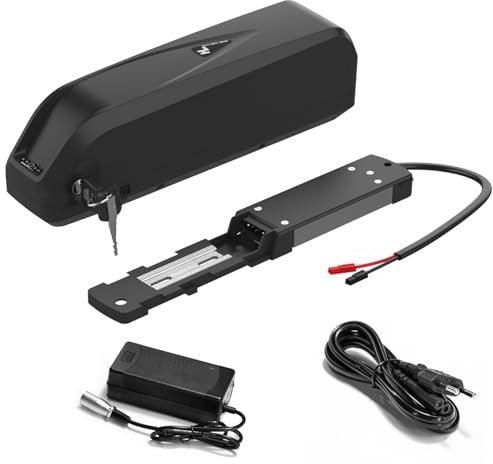 Yasco (Arrivo di 3-7 giorni) 48V 13Ah batteria al litio della bici elettrica per 500w 750w 1000w motore, batteria ricaricabile di grande capacità con caricatore, 30A BMS protezione, Hailong03