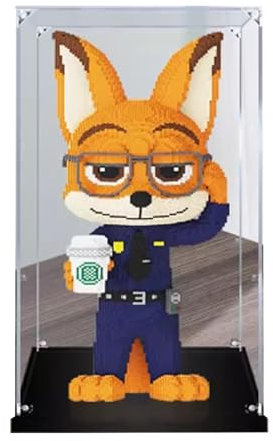 Vetrina trasparente in acrilico per Lego 10311 Orchidee modello antipolvere trasparente vetrina (solo vetrina) (3 mm-65,8 x 54,9 x 111 cm)