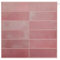 WoStick 3D Stick on Tiles 10 Sheets, Vintage Pink Self Adhesive Wall Tiles Full Size Tile Stickers, Peel and Stick Tile Splashback for Kitchen Bathroom(30.5x30.5cm)