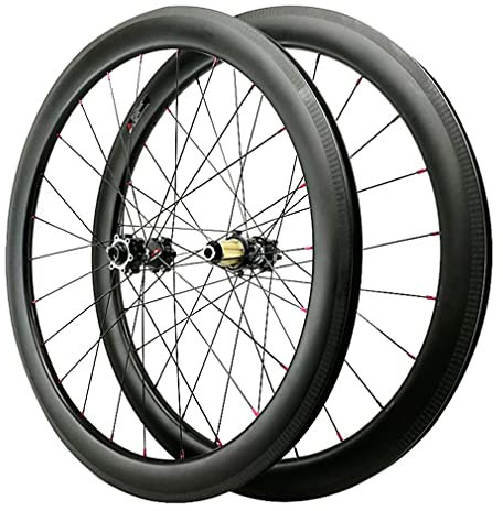 Rennrad Carbon Laufradsatz 700c 29 Zoll Fahrradfelge V/Scheibenbremsräder Steckachse Laufradsatz 24-Loch-Nabe Für 7 8 9 10 11 12-Gang-Kassette 1700g