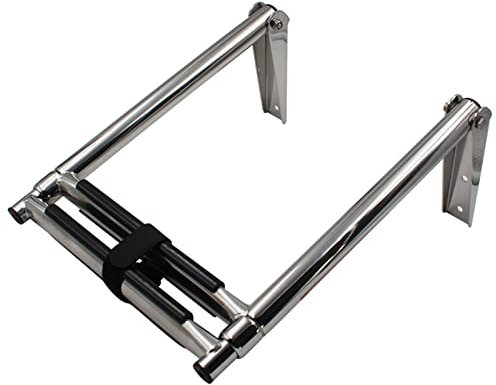 Telescopic Stainless Steel Folding Ladder for Yacht Equipment, Deck Yacht Marine Hardware Accessories - Launching Telescopic Ladder