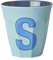 Rice Melmain Becher Medium - Buchstabe S - Kinderbecher Campingbecher Campnggeschirr Trinkbecher Melamingeschirr Bruchsicher BPA-Frei 250ml