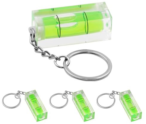 FunnAura 4 Pcs Mini Spirit Level, 15x15x40mm Pocket Small Spirit Level for Level Measuring & Marking