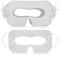 Confezione da 100 custodie in silicone usa e getta, 3 coperture per il viso in tessuto non tessuto, cuscinetti per il sudore per Meta per Quest 3 VR, traspiranti, colore bianco