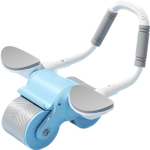 AouiSton Ab Roller Wheel, Rueda abdominal de rebote,Rodillo para abdominales en casa,Rodillo abdominal par aentrenamiento de fuerza fitness para casa herramientas gimnasio multifunción (Azul)