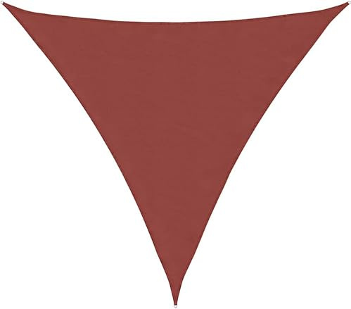 HaoChrymec Sonnensegel Terrakotta, 100% Polyester-Oxford, Wasserfest, UV-beständig, Dreieckig, Sonnenschutz Balkon, Segeltuch Sonnenschutz, 2 x 2 x 2 m