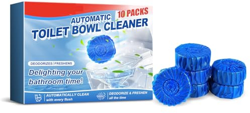 10 Pièces Tablettes Nettoyage Toilettes, Tablettes Nettoyage Salle Bain, Bloc Puissance Fraîche pour Toilettes, Désodorisantes, pour Éliminer Dépôts Calcaire Tenaces et D'urine