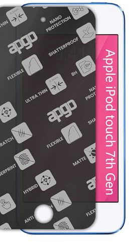 apgo Hybrid Schutzglas, Matt, kompatibel mit Apple iPod touch 7th Gen, Flexible Nano Glass, toller Ersatz für Hartglas, kratzfester Displayschutzglas, Displayschutz, Full Glue