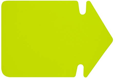 folia 667 911 Lot de 20 flèches en carton lumineux double face Jaune vif env. 24 cm