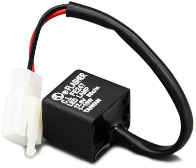 Motorcycle LED Indicator Relay Compatible With Honda, Kawasaki, Yamaha - Stops Fast Flashing When Using LED Indicators