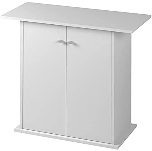 Ferplast Mobile supporto per acquario STAND DUBAI 80 con ante e ripiano, Piedini regolabili, Piano resistente all'acqua, 81 x 36 x h 73 cm, Legno Bianco