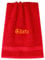 Lashuma Linz Gästehandtuch Rot 30x50, Besticktes Frotteetuch mit Gäste, Farbe: Scharlach Rot