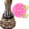 anyana Masquerade Maske Silikon für Fondant, Kuchen dekorieren Teig Gum Werkzeug Gebäck Küche Werkzeug Zucker Paste Backform Cookie Gebäck