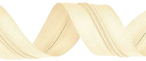 5m Endlos-Reißverschluss 3mm freie Farbwahl, Farbe:S103 creme