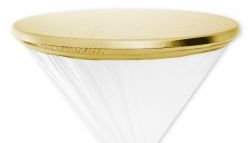 Mc-Stoff Deckel Haube Cover Tischplattenbezug für Stehtische Bistrotische Stehtischhusse Gold 70 cm imprägniert wasserabweisend