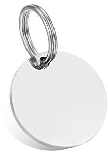 ZALAGO Personalisiert Haustier ID Tag Hund Tag Hundemarke Anhaenger aus Edelstahl Silber