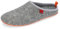 Andrés Machado - Hausschuhe für Damen - Sommer Winter - Dynamic – Unisex Pantoffeln Slipper – Wolle und Filz – rutschfeste Gummisohle und herausnehmbares Fußbett - Grau Orange EU 41