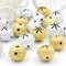 DAHI Glöckchen Weihnachtenbaum Anänger 24 Stück Schneeflocken Schellen Glocke in Gold und Silber für Weihnachtsdekoration