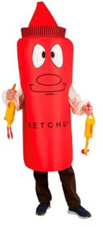 DISBACANAL Déguisement tube de ketchup adulte - Adulte